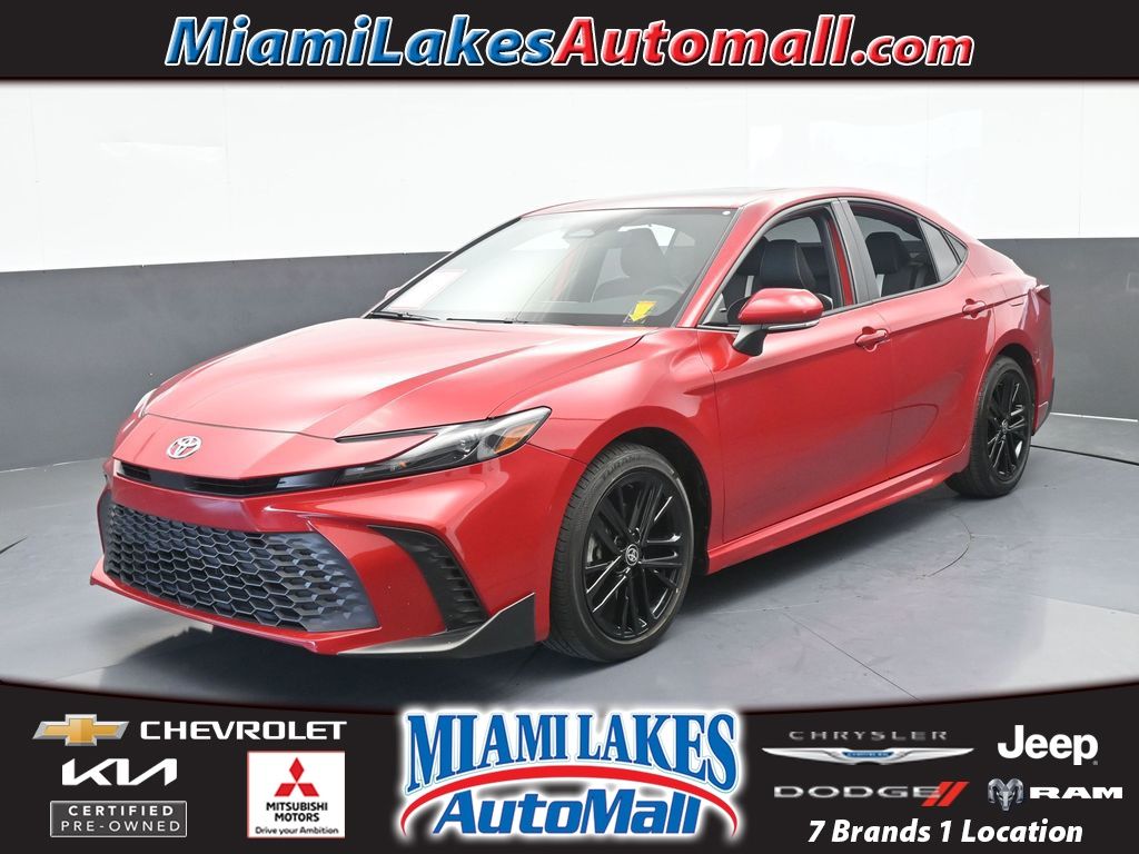 Red 2025 Toyota Camry SE FWD Sedan Front-Wheel Drive Continuously Variable Transmission