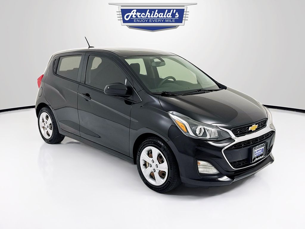 Mosaic Black Metallic 2020 Chevrolet Spark Hatchback Front-Wheel Drive Continuously Variable Transmission