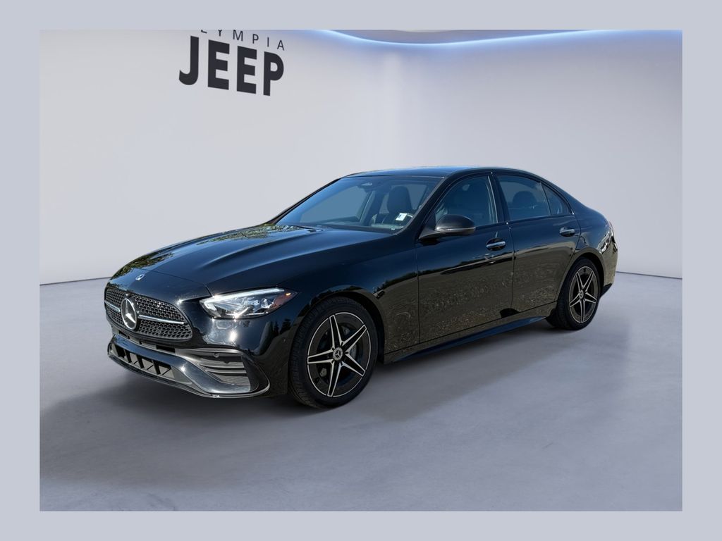 Black 2024 Mercedes-Benz C-Class C 300 4MATIC Sedan All-Wheel Drive 9-Speed Automatic
