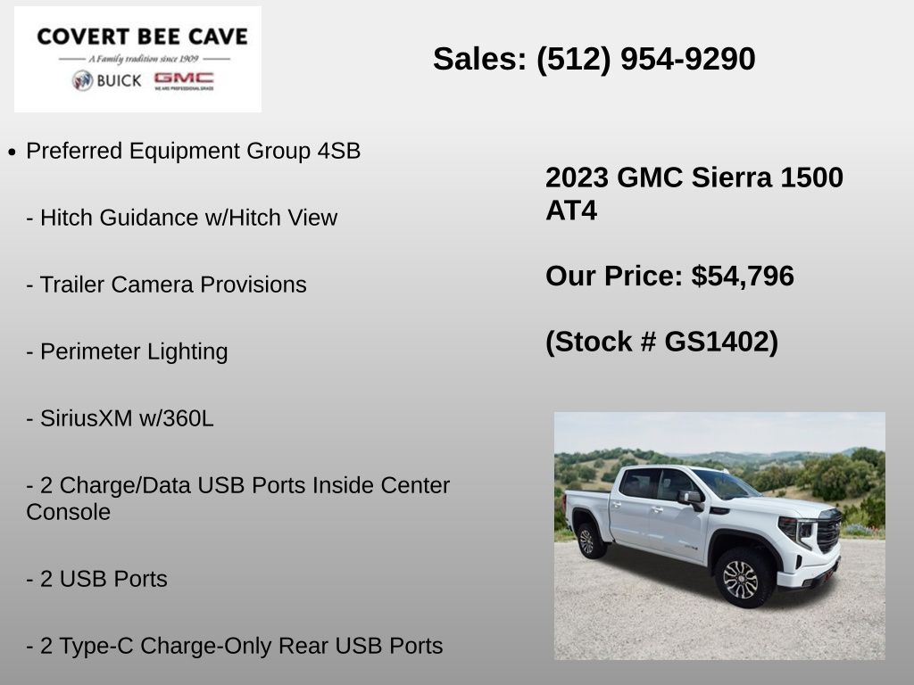 Used Car 2023 Gmc Sierra 1500  At4 For Sale Under $60,000 In Austin, Texas