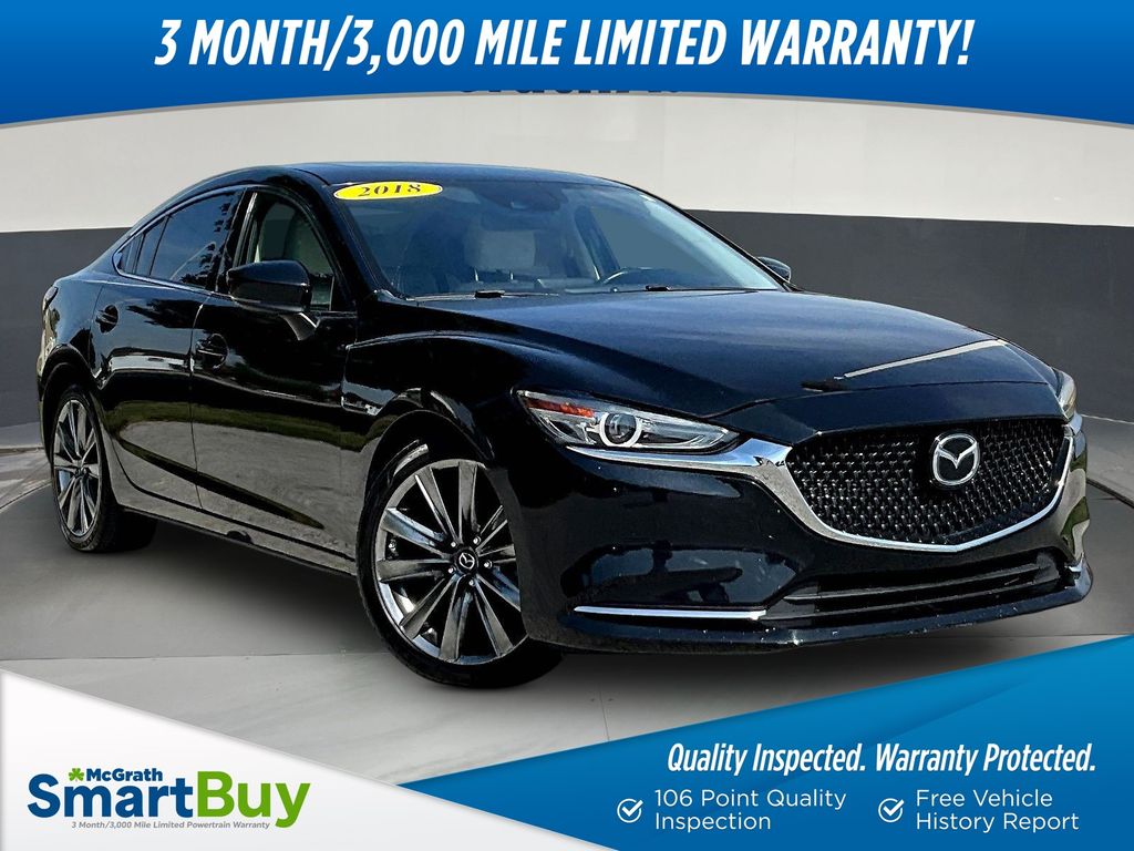 Jet Black Mica 2018 Mazda MAZDA6 Sedan Front-Wheel Drive 6-Speed Automatic