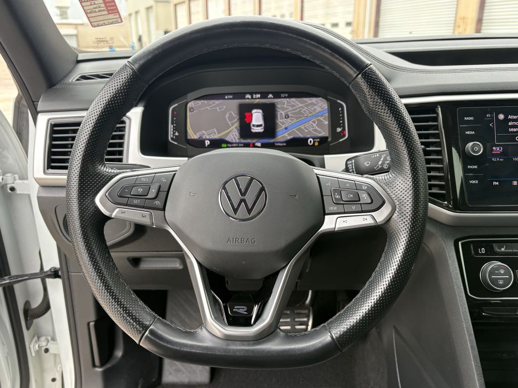2022 Volkswagen Atlas Cross Sport 2.0T SEL R-Line White at DeMontrond Auto Country
