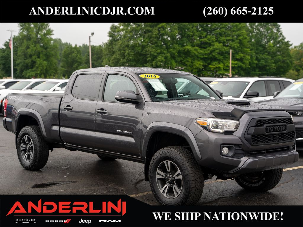 Gray 2016 Toyota Tacoma Pickup Truck Four-Wheel Drive 6-Speed Automatic