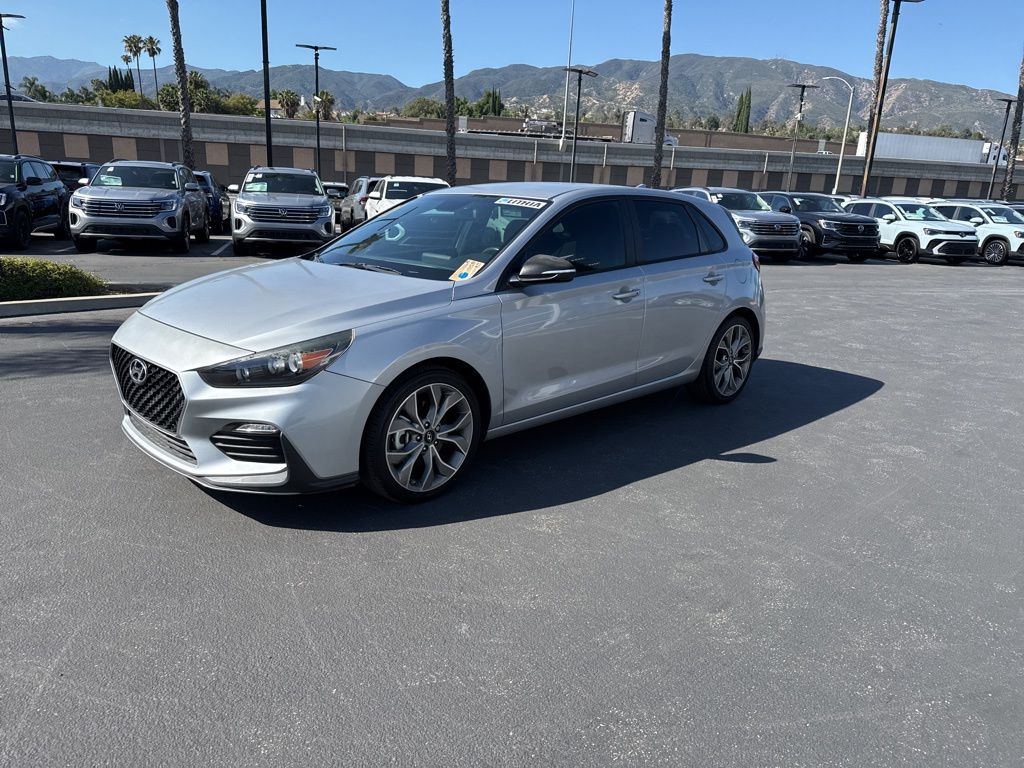 Silver 2020 Hyundai Elantra GT N Line FWD Hatchback Front-Wheel Drive Automatic
