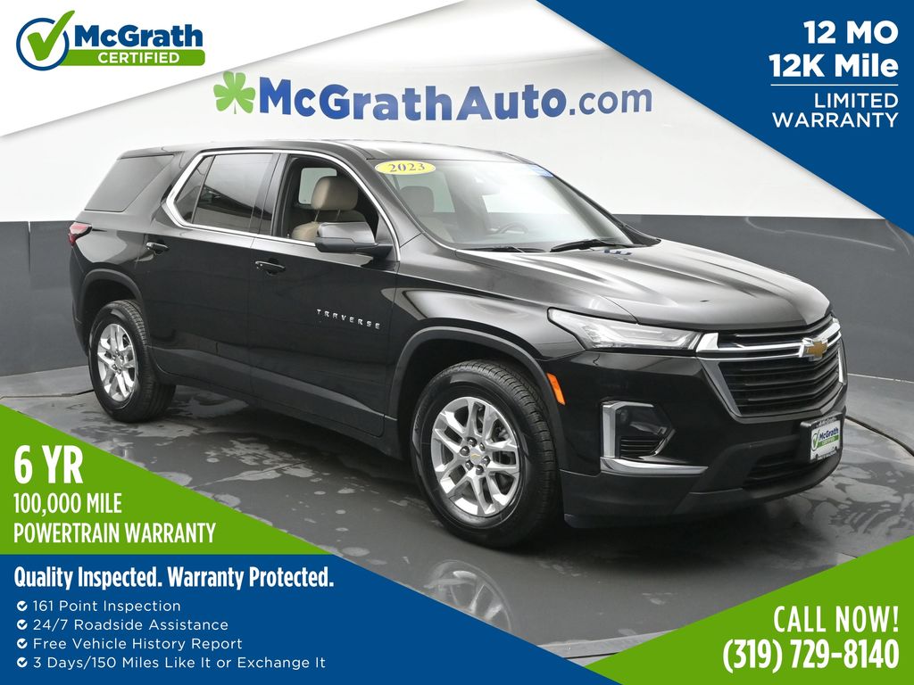 Mosaic Black Metallic 2023 Chevrolet Traverse SUV / Crossover Four-Wheel Drive 9-Speed Automatic