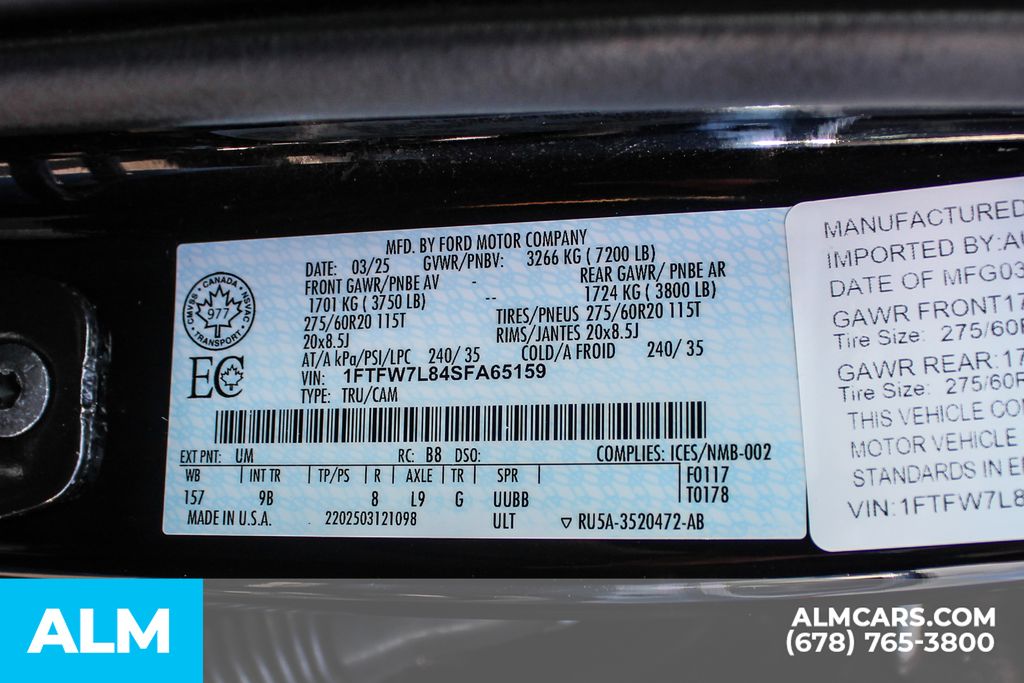 Used 2025 Black Ford Platinum image 42