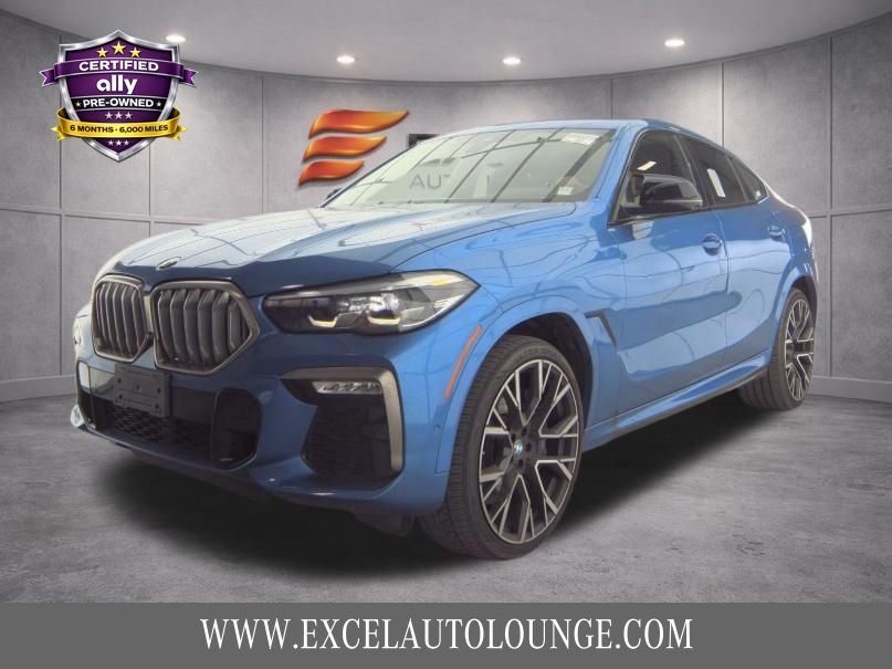 Riverside Blue Metallic 2020 BMW X6 M50i AWD SUV / Crossover All-Wheel Drive Automatic