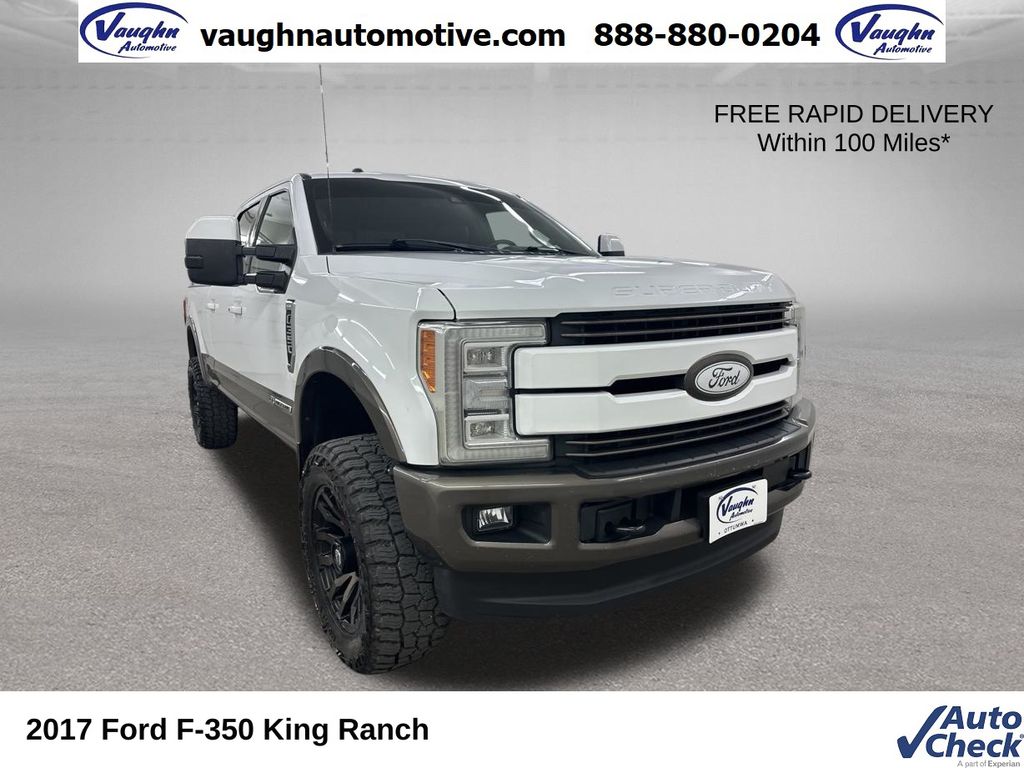 Oxford White 2017 Ford F-350 Super Duty Pickup Truck Four-Wheel Drive 6-Speed Automatic