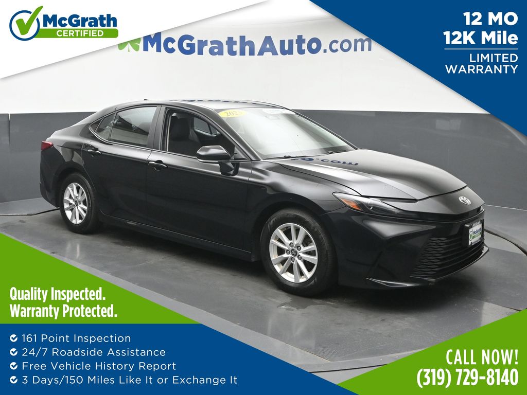 Midnight Black Metallic 2025 Toyota Camry Sedan Front-Wheel Drive Continuously Variable Transmission