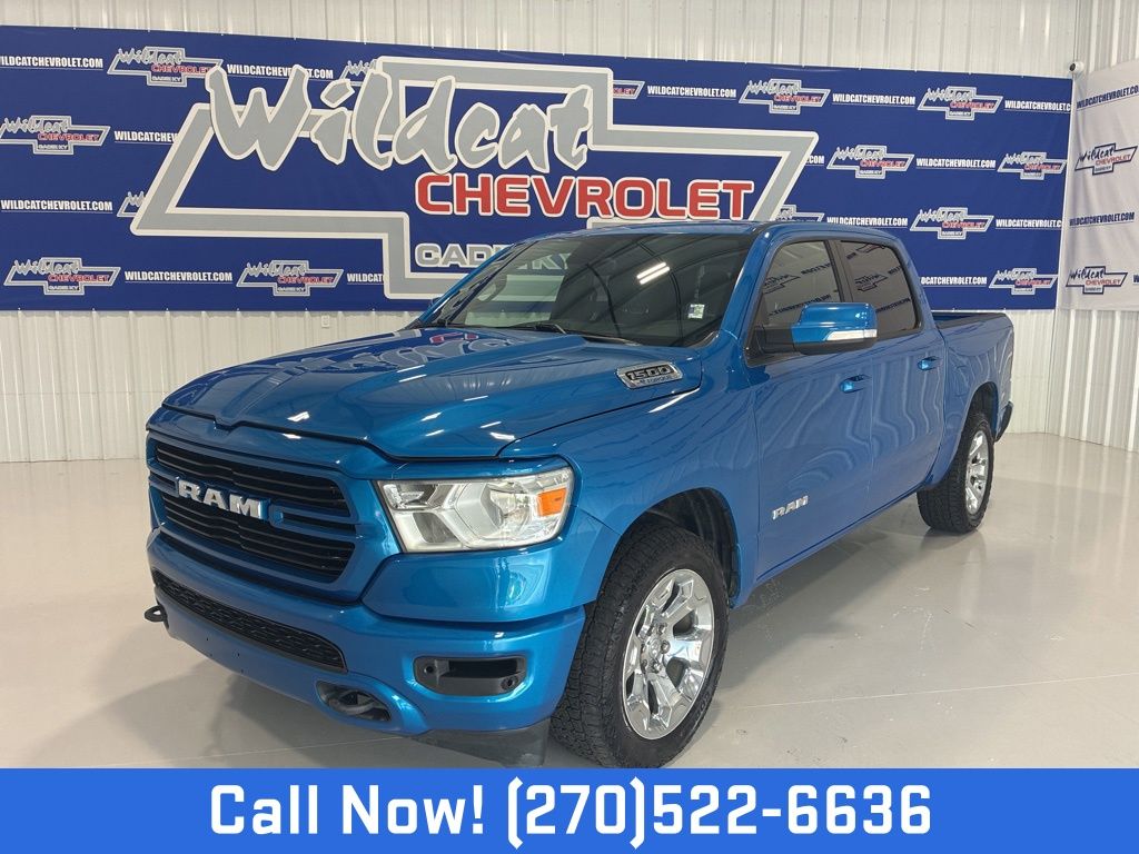 Hydro Blue Pearlcoat 2022 RAM 1500 Pickup Truck Four-Wheel Drive 8-Speed Automatic