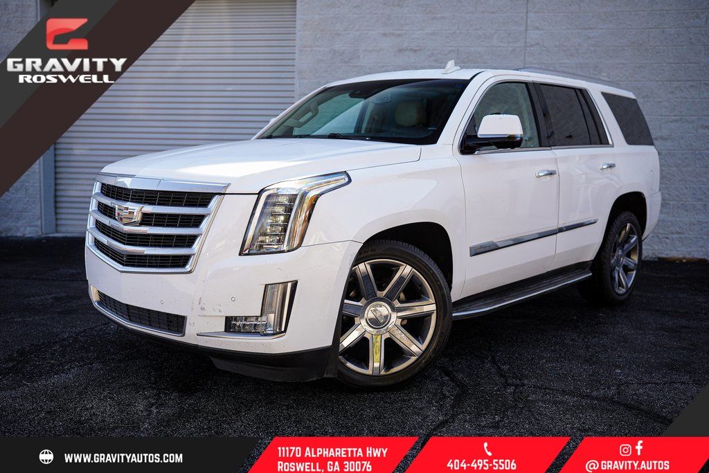 Crystal White Tricoat 2016 Cadillac Escalade Luxury RWD SUV / Crossover Rear-Wheel Drive 8-Speed Automatic