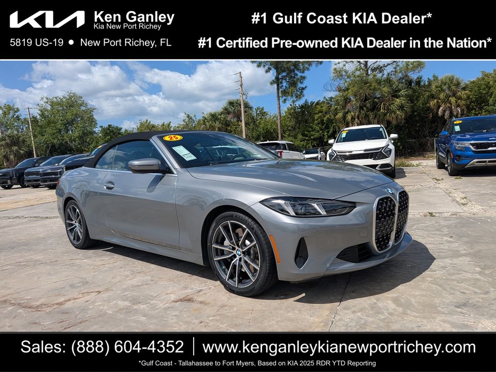 Gray Metallic 2025 BMW 4 Series 430i Convertible RWD Convertible Rear-Wheel Drive 8-Speed Automatic