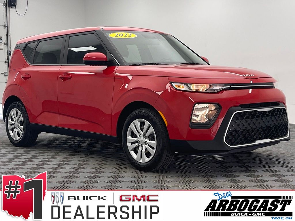 Inferno Red 2022 Kia Soul SUV / Crossover Front-Wheel Drive Continuously Variable Transmission