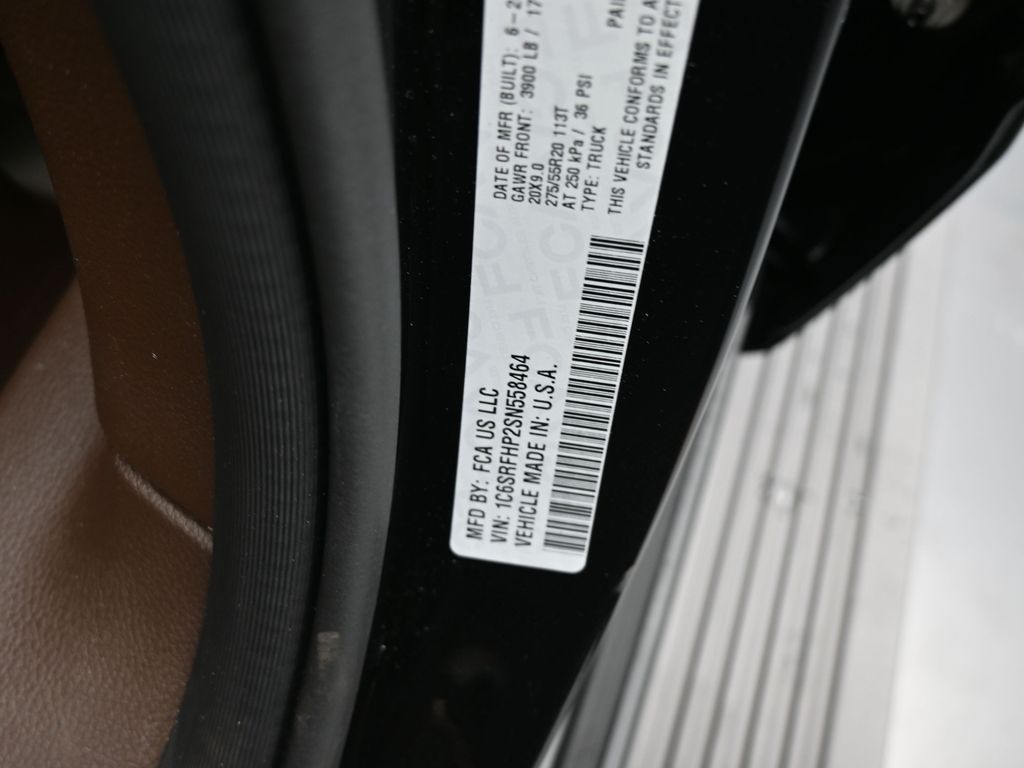 Used 2025 Diamond Black Crystal Pearlcoat Ram Limited image 16