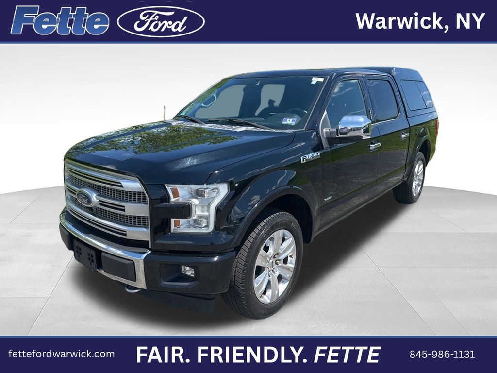 Shadow Black 2017 Ford F-150 Platinum SuperCrew 4WD Pickup Truck Four-Wheel Drive Automatic