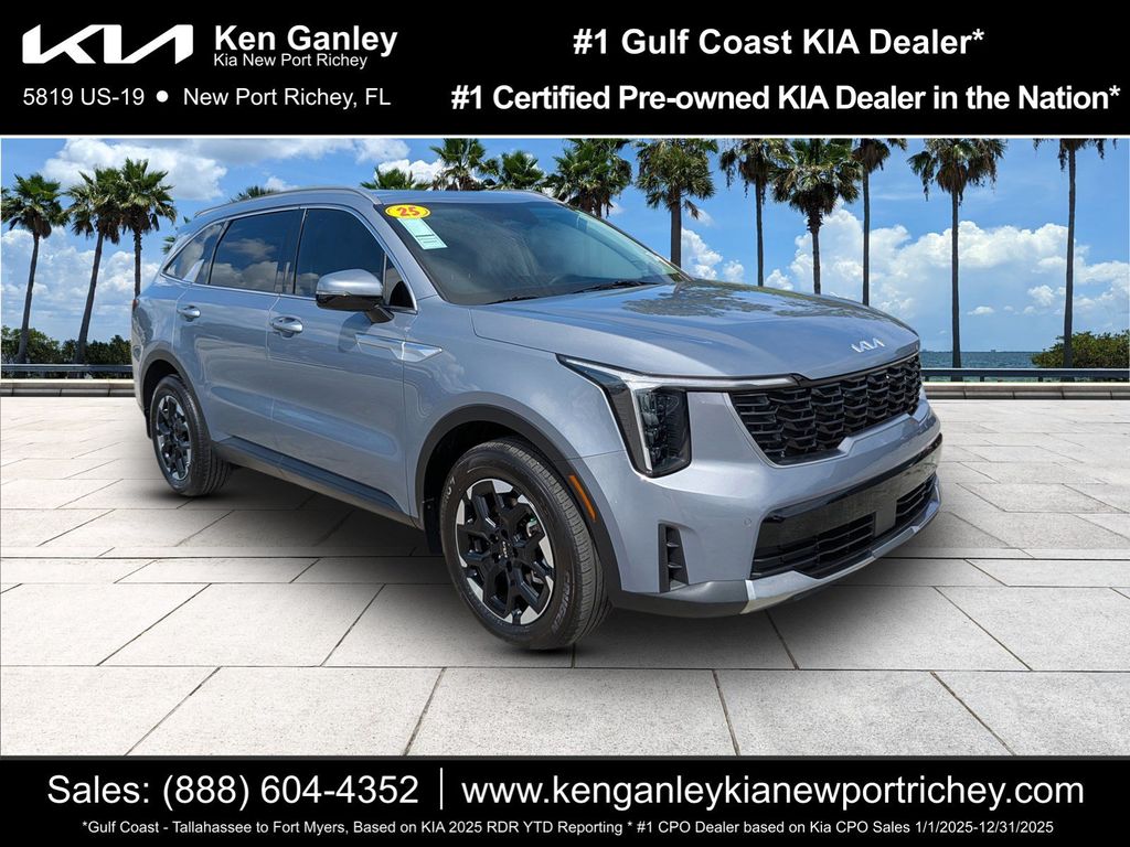 Everlasting Silver 2025 Kia Sorento SUV / Crossover Front-Wheel Drive 8-Speed Automatic