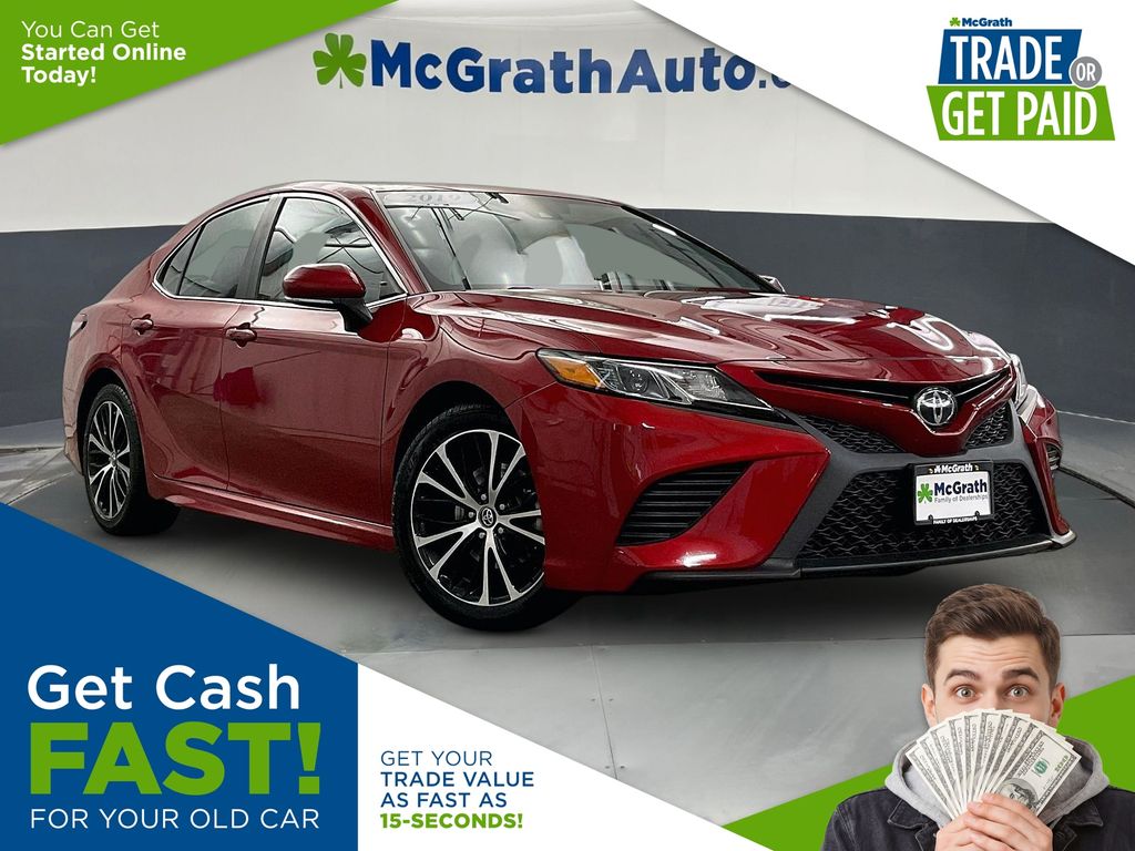 Red 2019 Toyota Camry Sedan Front-Wheel Drive 8-Speed Automatic