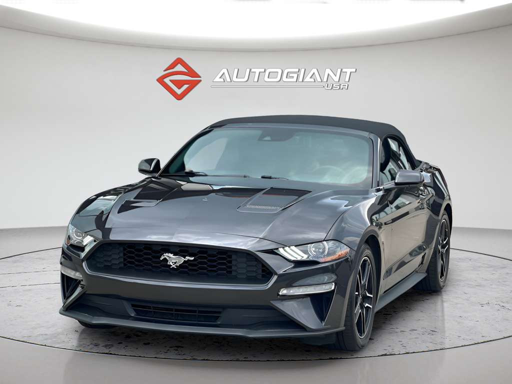 Gray Metallic 2022 Ford Mustang Convertible Rear-Wheel Drive Automatic