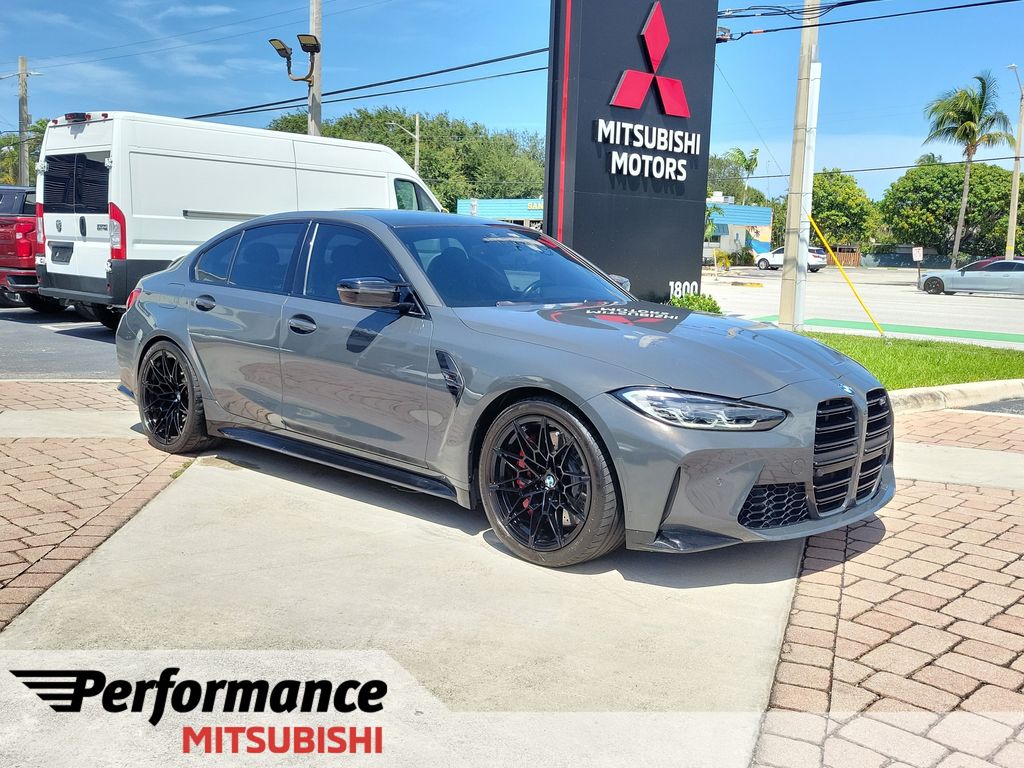 Individual Dravit Gray Metallic 2021 BMW M3 Sedan Rear-Wheel Drive 8-Speed Automatic