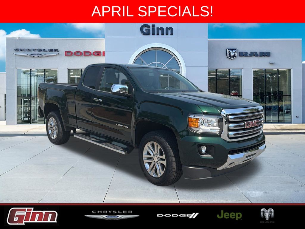 Emerald Green Metallic 2016 GMC Canyon SLT Ext. Cab LB 4WD Pickup Truck Four-Wheel Drive 6-Speed Automatic