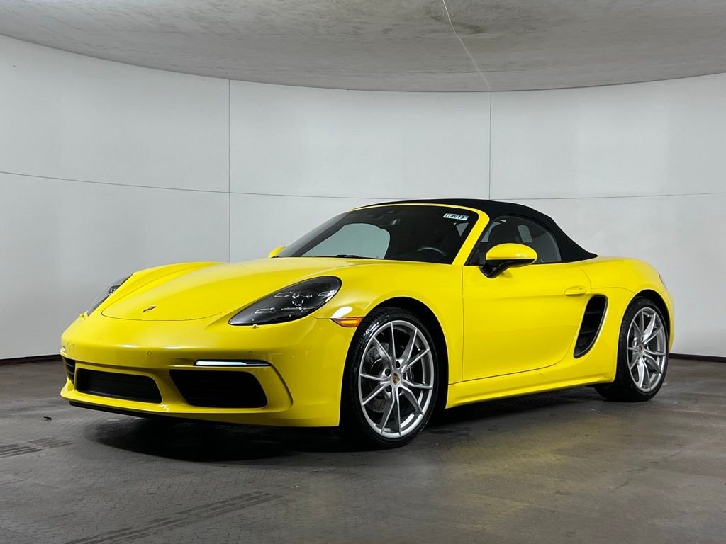 Racing Yellow 2019 Porsche 718 Boxster RWD Convertible Rear-Wheel Drive 6-Speed Manual