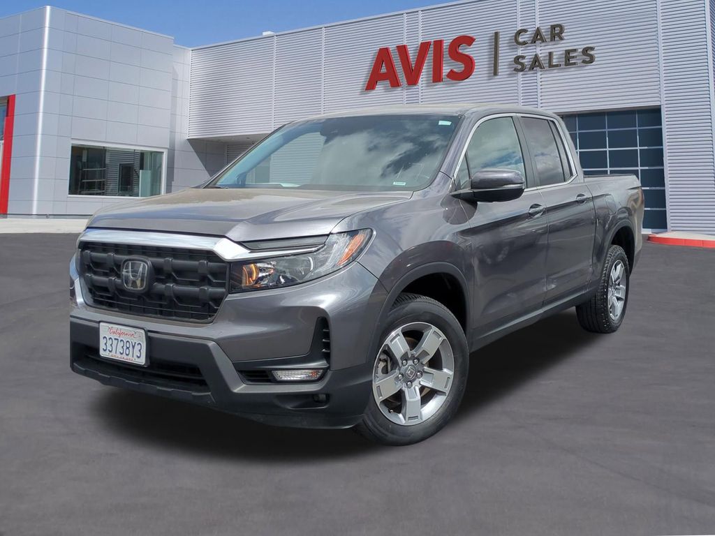 Gray 2025 Honda Ridgeline RTL AWD Pickup Truck All-Wheel Drive 9-Speed Automatic