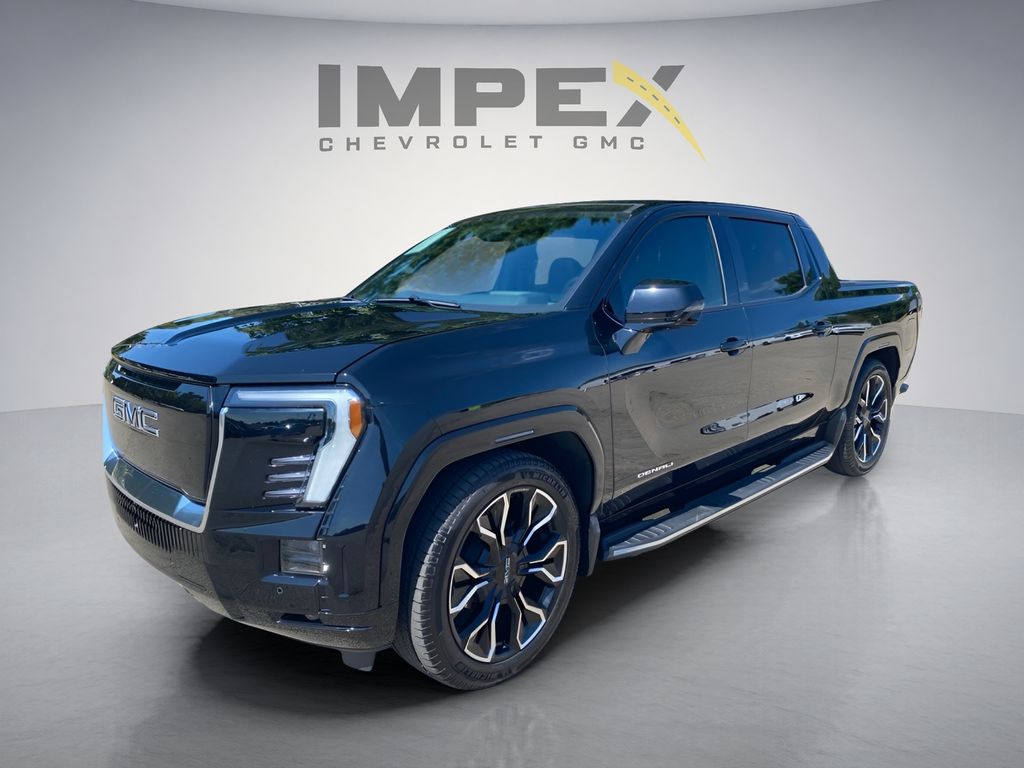 Onyx Black 2025 GMC Sierra EV Pickup Truck All-Wheel Drive 1-Speed Automatic