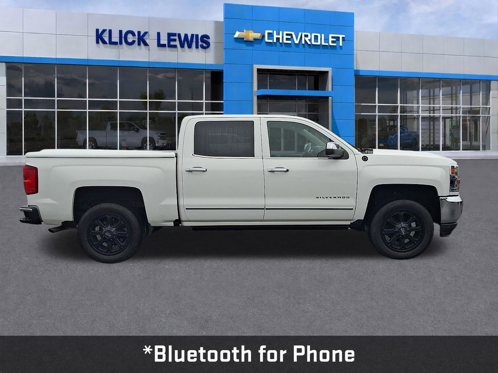 2018 Chevrolet Silverado 1500 LTZ White at Phil Fitts Ford