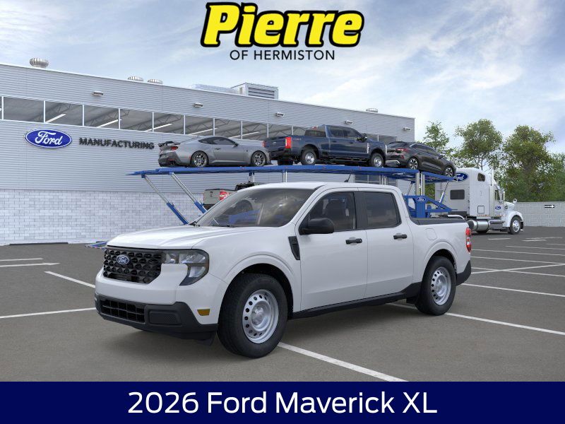 Oxford White 2026 Ford Maverick XL SuperCrew AWD Pickup Truck All-Wheel Drive 8-Speed Automatic