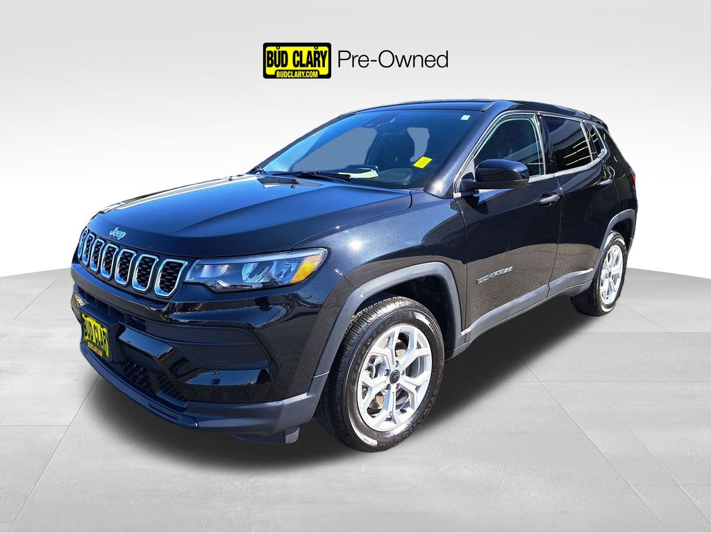 Diamond Black Crystal Pearlcoat 2025 Jeep Compass Sport 4WD SUV / Crossover Four-Wheel Drive 8-Speed Automatic