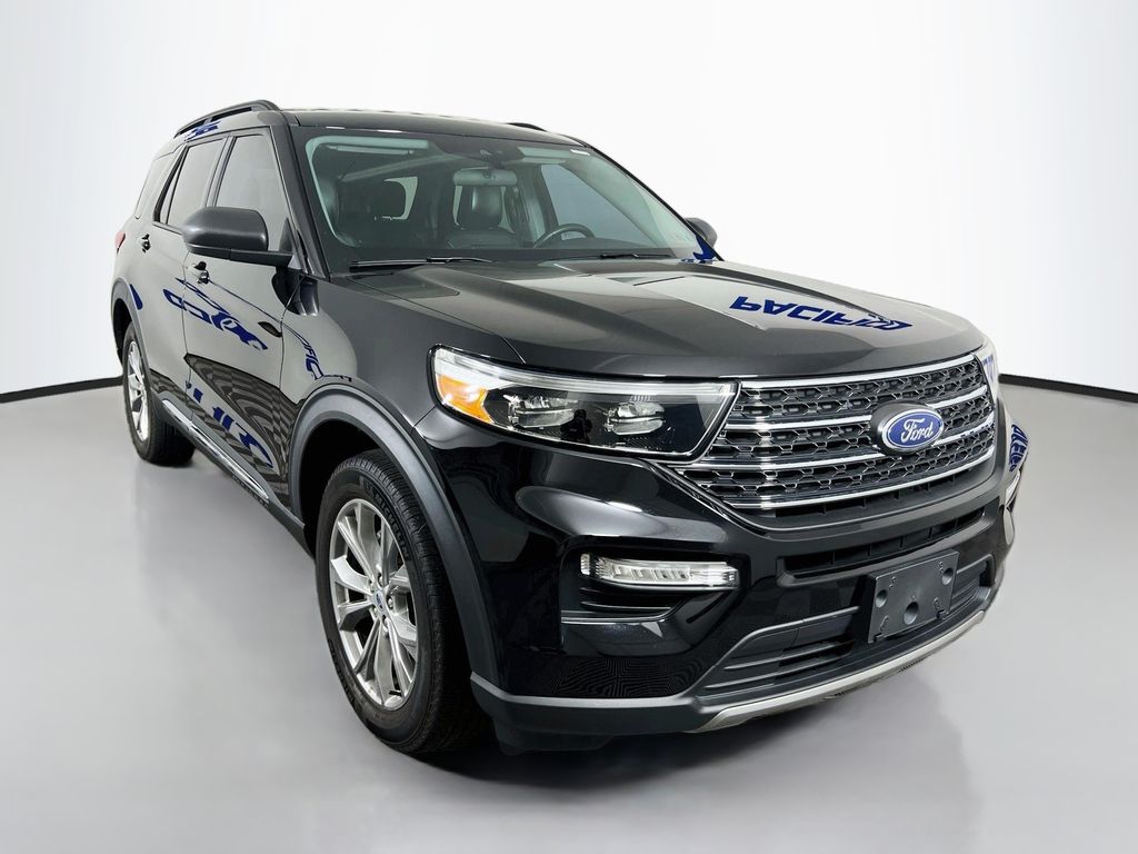 Black Metallic 2023 Ford Explorer SUV / Crossover All-Wheel Drive Automatic