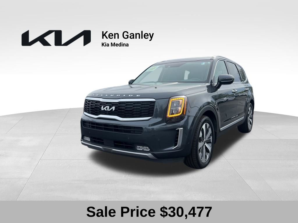 Gravity Gray 2022 Kia Telluride SX AWD SUV / Crossover All-Wheel Drive 8-Speed Automatic
