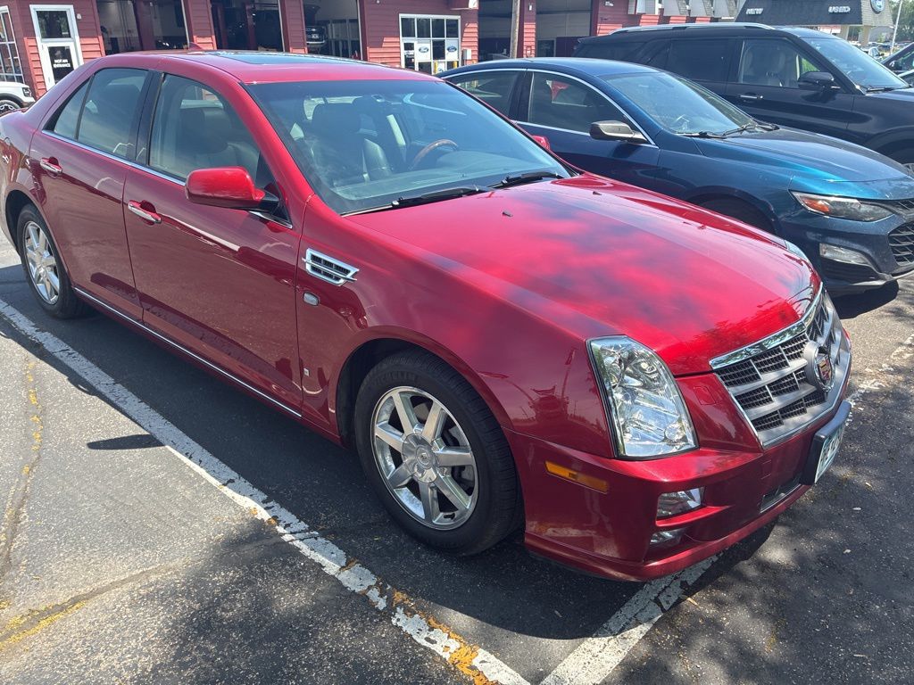 Crystal Red Tint 2009 Cadillac STS V8 Luxury RWD Sedan Rear-Wheel Drive 6-Speed Automatic Overdrive