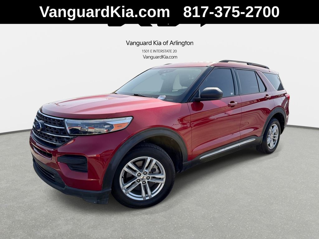 Red Metallic 2020 Ford Explorer SUV / Crossover Rear-Wheel Drive Automatic