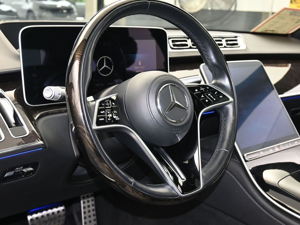 Used 2021 Obsidian Black/designo Diamon White Mercedes-Benz S 580 image 14