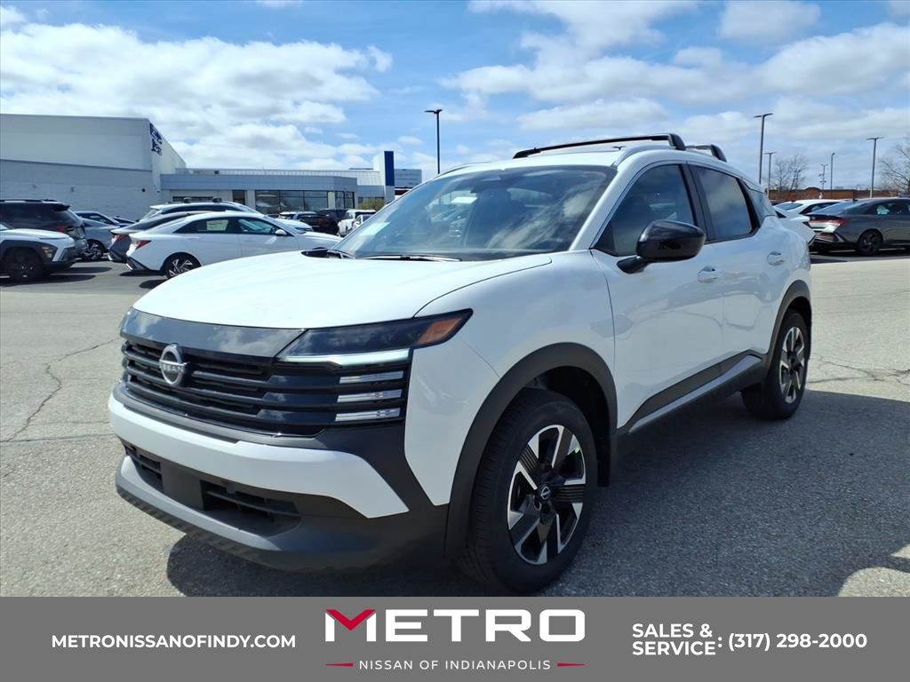White (Fresh Powder) 2026 Nissan Kicks SUV / Crossover All-Wheel Drive Continuously Variable Transmission