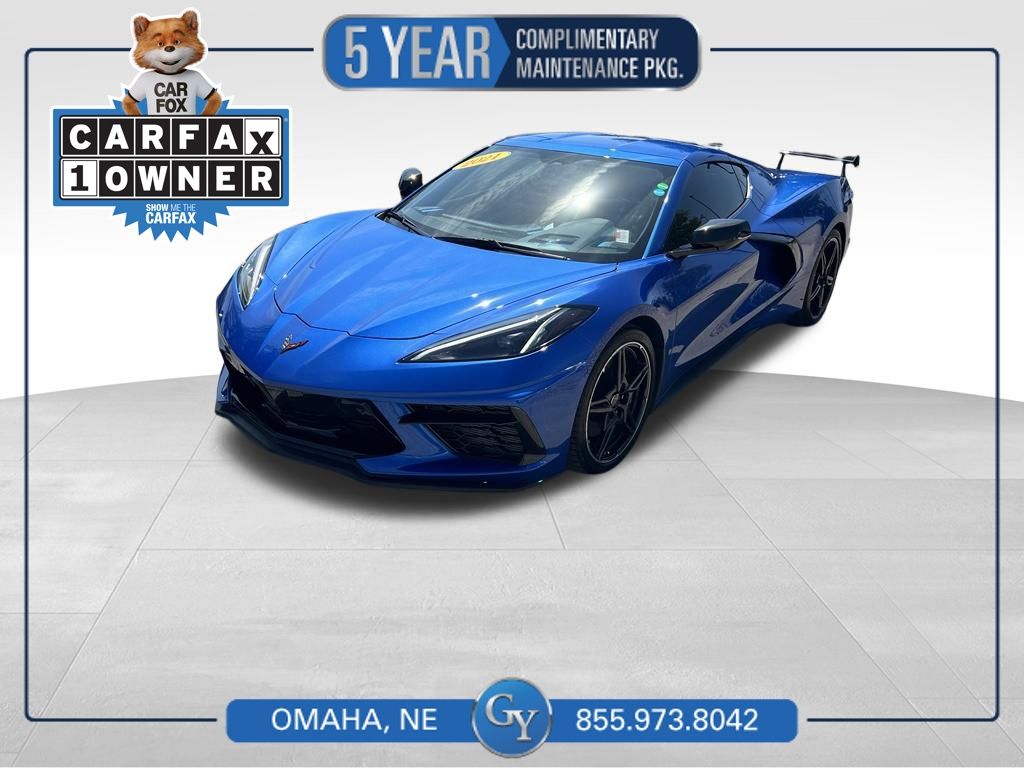Elkhart Lake Blue Metallic 2021 Chevrolet Corvette Coupe Rear-Wheel Drive 8-Speed Dual Clutch