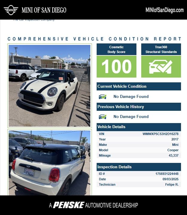 2017 MINI Cooper Base -
                  San Diego, CA