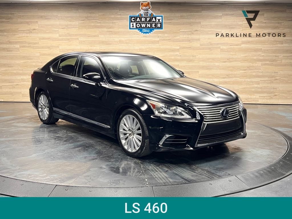 Black (Obsidian) 2017 Lexus LS 460 RWD Sedan Rear-Wheel Drive 8-Speed Automatic