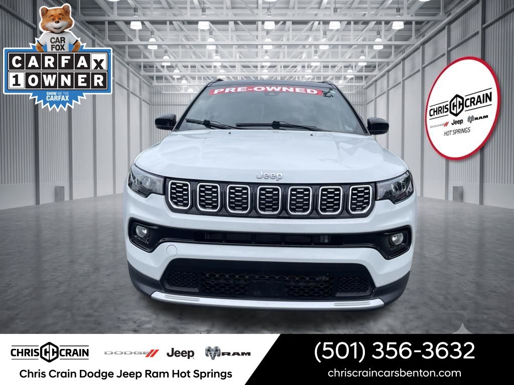 Bright White Clearcoat 2025 Jeep Compass SUV / Crossover Four-Wheel Drive 8-Speed Automatic