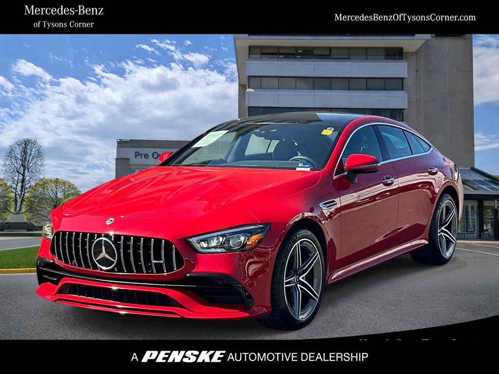 Jupiter Red 2022 Mercedes-Benz AMG GT 43 AWD Coupe All-Wheel Drive 9-Speed Automatic