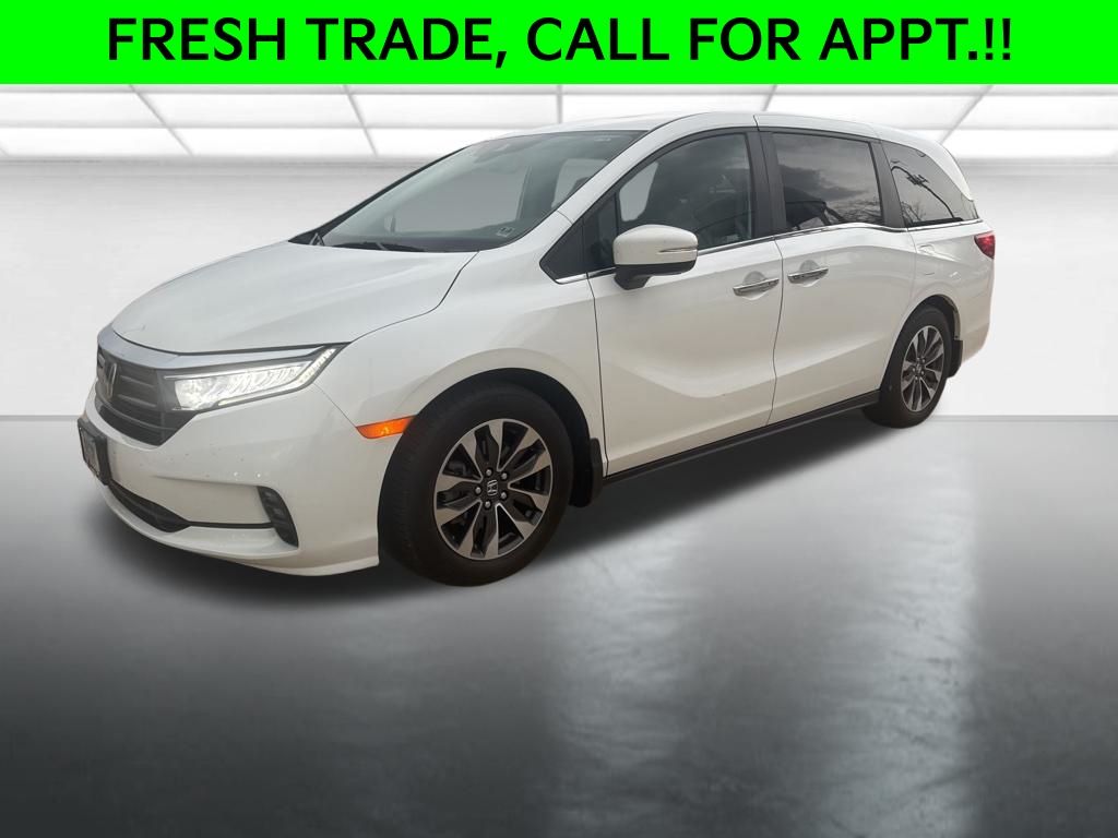 White 2022 Honda Odyssey EX-L FWD Minivan Front-Wheel Drive Automatic