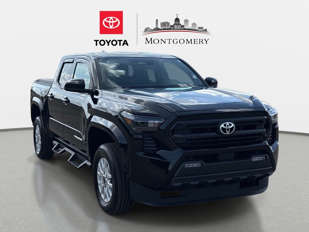 Black 2025 Toyota Tacoma SR5 Double Cab RWD Pickup Truck 4X2 8-Speed Automatic