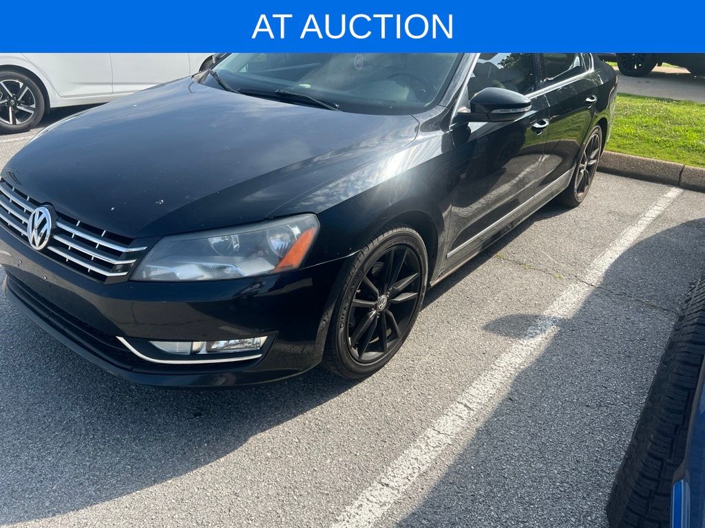 Black 2012 Volkswagen Passat Sedan Front-Wheel Drive 6-Speed Dual Clutch