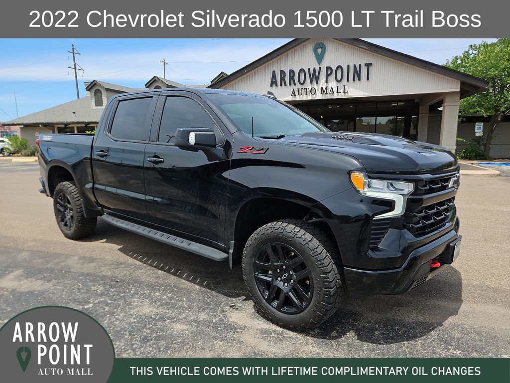 Black 2022 Chevrolet Silverado 1500 Pickup Truck Four-Wheel Drive Automatic