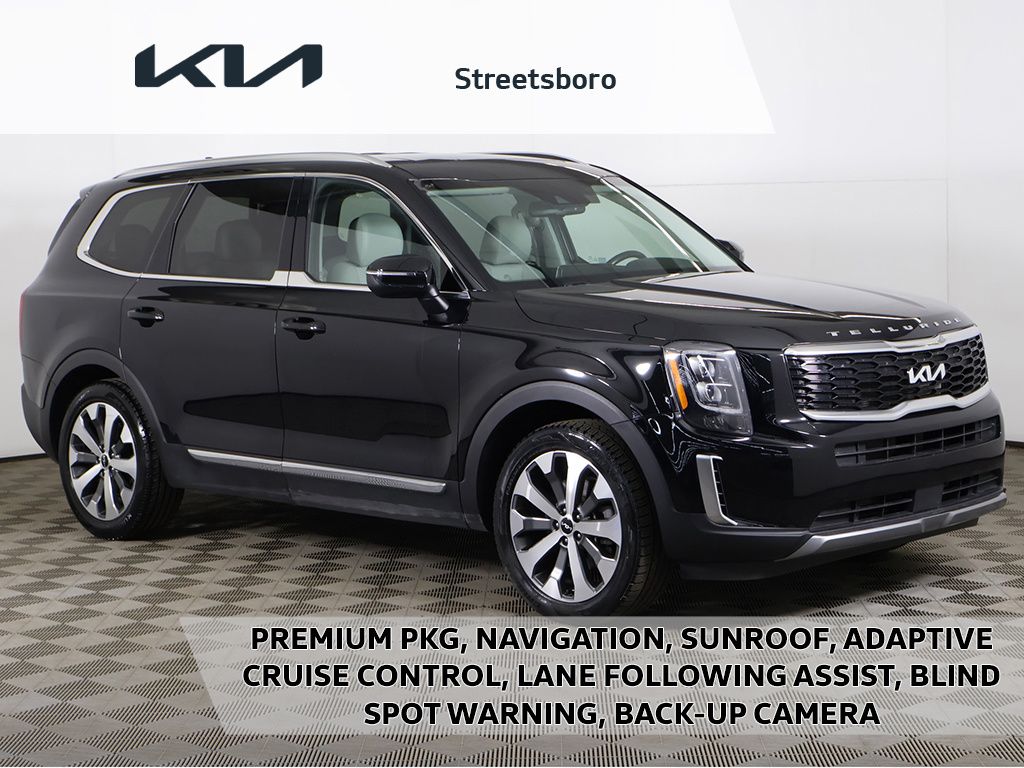 Ebony Black 2022 Kia Telluride EX FWD SUV / Crossover Front-Wheel Drive 8-Speed Automatic