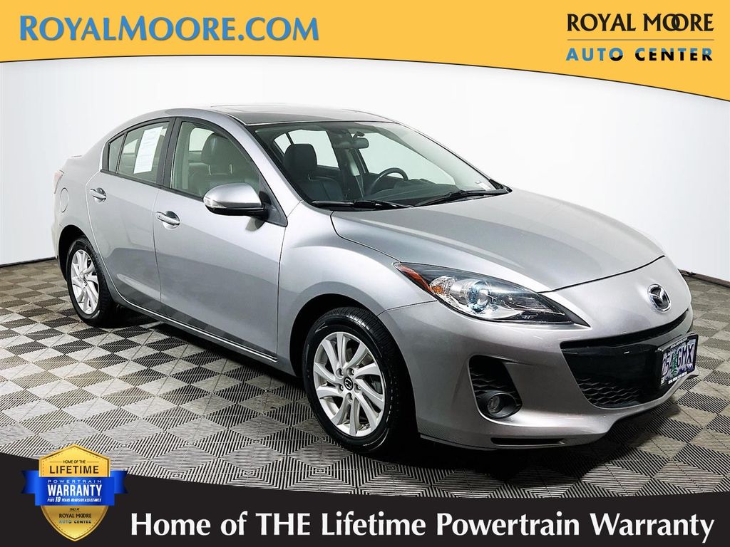 Liquid Silver Metallic 2013 Mazda MAZDA3 i Grand Touring Sedan Front-Wheel Drive 6-Speed Automatic