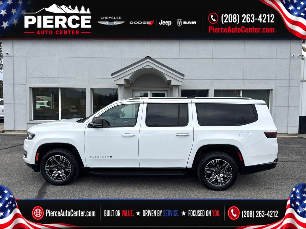 Bright White Clearcoat 2025 Jeep Wagoneer L SUV / Crossover Four-Wheel Drive 8-Speed Automatic