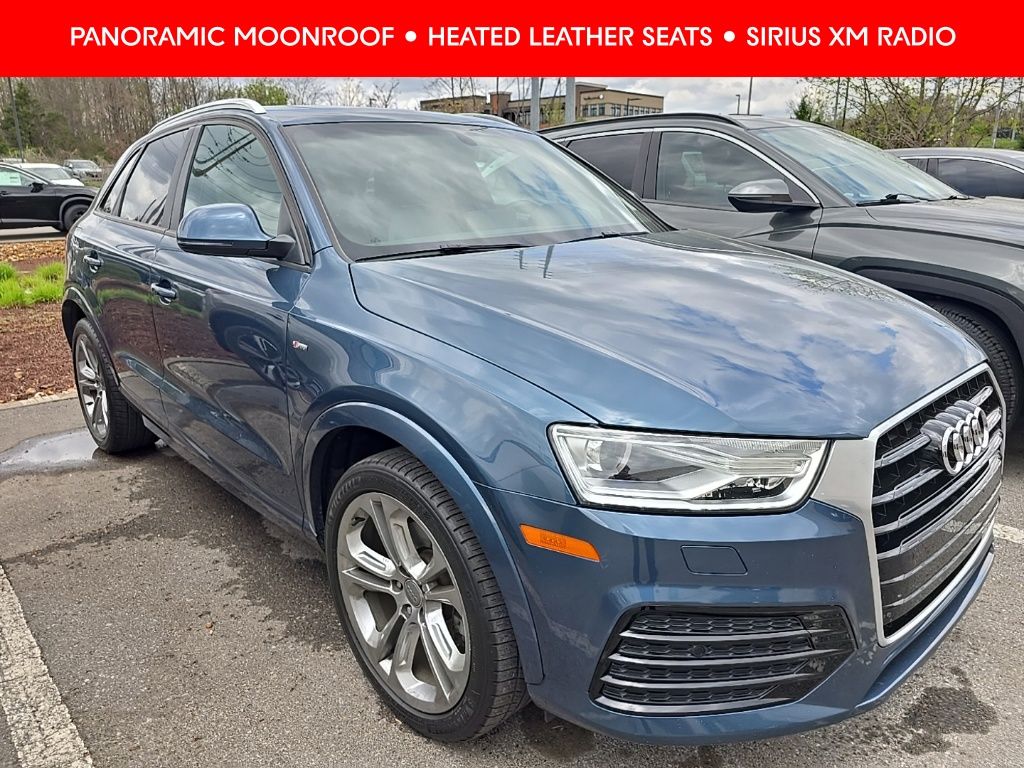 Blue Metallic 2018 Audi Q3 2.0T Premium SUV / Crossover Front-Wheel Drive 6-Speed Automatic