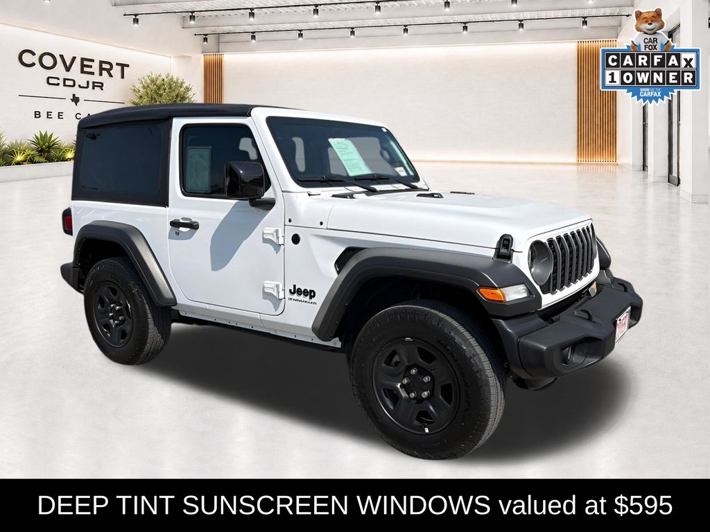 Bright White Clearcoat 2025 Jeep Wrangler SUV / Crossover Four-Wheel Drive 6-Speed Manual